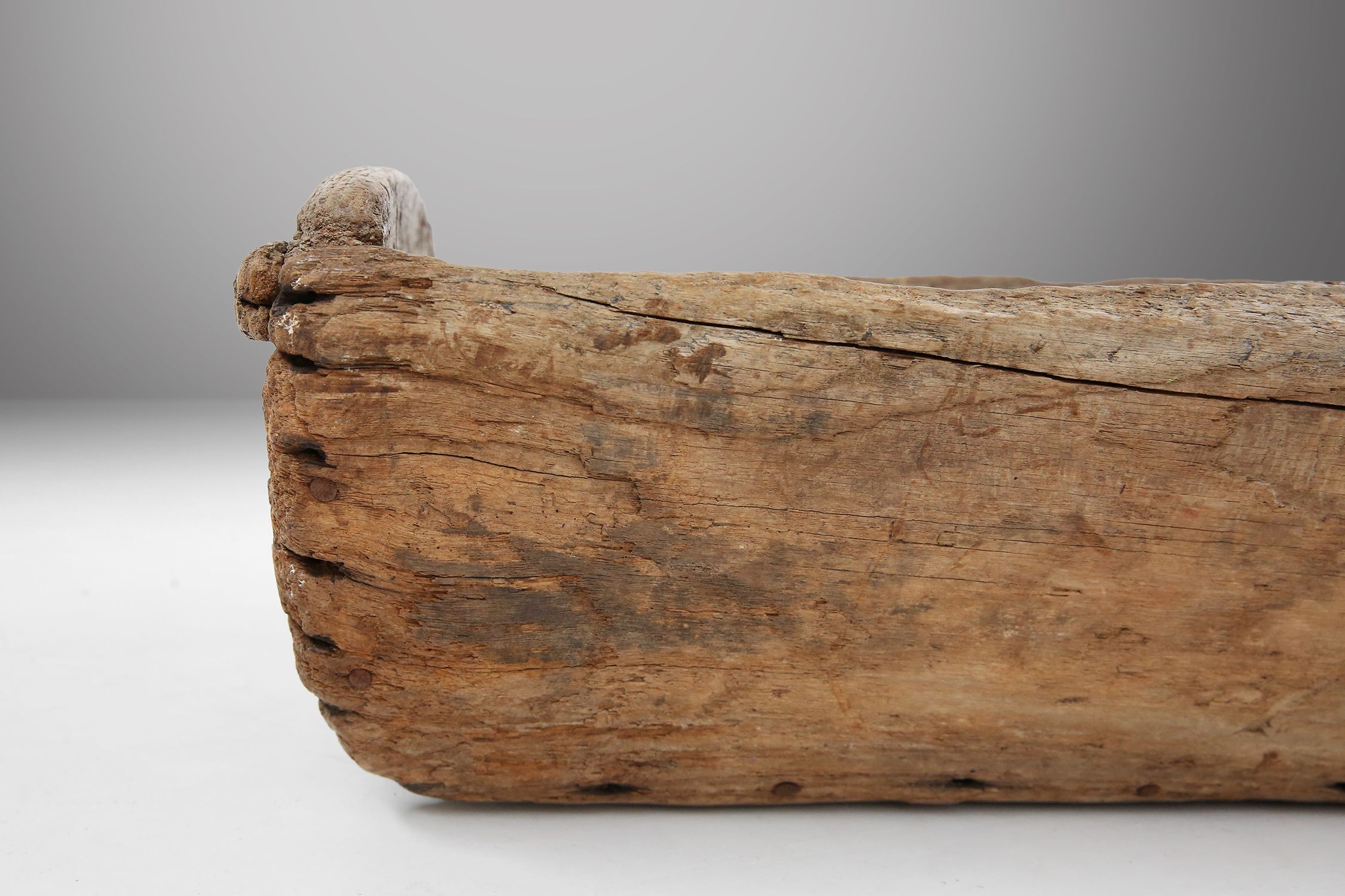 Antique Rustic Wooden Trough, France, 19th Centurythumbnail
